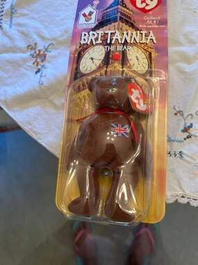 Britannia The Bear 1999 McDonalds Ty Beanie Baby with Rare Errors 1993, OakBrook